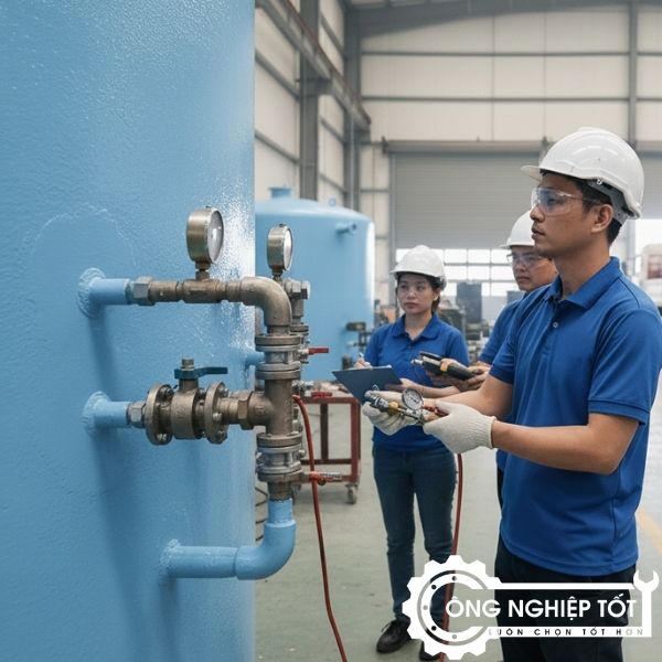 Kiểm định bồn FRP trước bàn giao